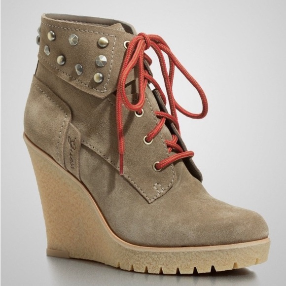 Guess Suede Wedge Booties - Picture 7 of 8